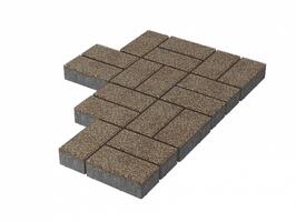  Брусчатка Stellard 200х100х60 мм Красный гранит: внешний вид