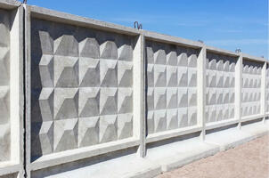 Бетонный забор: внешний вид